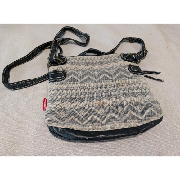 Unionbay Crossbody Bag Elephant Applique Y2K Boho Hippie Festival Faux Leather - Picture 6 of 8